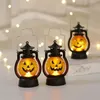 Decorazione per feste Altri articoli per feste per eventi 3PCS Lampada a olio di Halloween Cranio di zucca LED Lanterna portatile con teschio di zucca Bar Atmosfera di festa Oggetti di scena Non