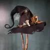 Autres Fournitures De Fête D'événement Chapeau De Sorcière Halloween Fête De Pâques Chapeaux De Sorcière En Feutre Chaud Femmes Pointu Accessoires D'automne Cap Halloween Décoration De Fête Pour Cosplay 220829