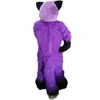 Purple Fox Mascot Costume High Quality Cartoon Anime Theme Character Carnival Adult Unisex Dress Christmas F￶delsedagsfest