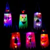 Halloween LED Clignotant Suspendu Fantôme Halloween Party Dress Up Glowing Assistant Chapeau Lampe Horreur Props Home Bar Décoration 220822