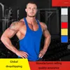 Men's Tank Tops Gyms Top Summer Brand Cotton Sleeveless Shirt Casual Fashion Fitness Stringer Men Bodybuilding Clothing S-XXL