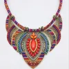 Chaînes Salut Femmes Bohème Collier Couleur Tissage Corde Rétro Exagéré Accessoires Femmes Style Ethnique Vintage Colliers