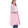 Women's Vests Women's Casual Long Down Cotton Vest Autumn Winter Cold Warm Waistcoat Fashion Windproof Hooded Parka Overcoat 3XL 85KG 220827