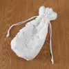 Novas decorações de natal capa de garrafa de neve branca de floco de neve branco