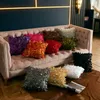 Yastık luanqi 3d yastık kılıfı 42x42 cm çiçek yaprağı kapak kanepe ev slipcover süslemeleri oturma odası yaratıcı nakış