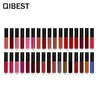 Lip Gloss Qi 33 Colors Lips Beauty Makeup Pigment Waterproof Lipgloss Long Lasting Black Velvet Matte Nude Lipstick Red Lot