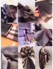 Evening Bags South Korea dongdamen Plaid Scarf women's autumn winter gradient cotton linen Bib increased shawl style