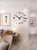 Relógios de parede Moda 3d Grande tamanho do relógio de parede Espelho adesivo Diy Brief Living Decor Room Modern Design Modern Silent Acrílico 220829