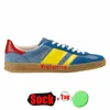 Outdoor Shoes Platform Flats Casual Sneaker Trainers Pink Velvet Green Suede Light Blue Silk Yellow White Red Plate-Forme Gazelle For Men Women Size 36-45