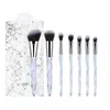 7st Nyb￶rjare Makeup Brush Sats Full Face Cosmetic Brushes for Foundation Eyeshadow Blush