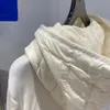 designer dames donsjack geborduurde letterbadges twill gebreide jas mode kleding met ritssluiting