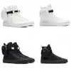 Designer Boots High-Top Nylon Sneakers Men's Women's Platform Shoes Wheel Combat Flat Sneaker White Black Lace-Up Sneakers