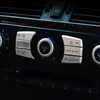 أزرار تكييف الهواء ABS Chrome ABS لغطاء BMW 5 Series E60 520 523 525 2004-10 أزرار قائمة تصفيف السيارات Sequins308m