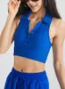 Наряд йоги Salspor Lapel Sports Bra Двухсторонний нить бег на уроках голый ощущение женщин фитнес