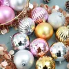 Party Decoration 34st/Set Xmas Balls Christmas Tree Pendant 4cm Färgglad Merry 2022 Hem Boll Hanging Decor Year Gift