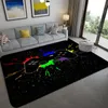 Mattor Anime Gamer Controller Carpet Rug 3D Tryck Creative Game Door Stor mattbad för vardagsrum sovrumsinträde