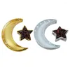 Flatvaruupps￤ttningar Eid Mubarak Moon Star Serving Tray Table Seary Dessert Storage Container Ramadan Muslim Islamic Party Festival Supplies