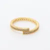 Kobiety męskie błyszczące nakładające się pierścionek 925 srebrne srebrne różowe złoto projektant ślubny biżuteria do Pandora cz Diamentowa dziewczyna pierścionki z oryginalnym pudełkiem