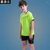 Running sets Jerseys de futebol infantil meninos meninas de manga curta jovens crianças terno de treinamento de verão uniformes