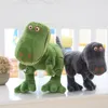 40-100 cm nadziewane pluszowe zwierzęta dinozaur pluszowe zabawki kreskówki tyranozaurus urocze lalki dla dzieci dzieci chłopcy prezent urodzinowy 7952 JY29