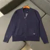 Maglione di marca da uomo cardigan monopetto sciolto taglia USA di alta qualità, comfort, materiale misto lana elastico, maglione di lusso