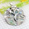 H￤nge halsband 50mm rund lappt￤cke blomma naturliga abalon sn￤ckskalar havskal p￤rlkvinnor dekorativa kant smycken g￶r design