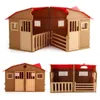 Arquitetura Simulação Diy House Play Model Farm Children Toy Poultry Animal Scene Toys for Children Gift 220829