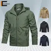 Mens Jackets Hommes Softshell Veste Automne Printemps Militaire Tactique Bomber Coupe-Vent Vestes Hommes Respirant À Capuchon Pilote Coupe-Vent Manteaux 220829