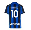 2022 2023 Lukaku Inter Milans Futbol Formaları Correa Dzeko Giroud Barella Lautaro Skriniar Bellanova de Vrij 22 23 Futbol Gömlek Üniformaları Erkek Çocuk Kiti Setleri