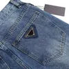 2022 Mest högkvalitativa jeans för mens retro märke denim pants casual classic byxor Klassisk vågbrev avancerad super stilig s337n