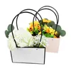 Geschenkpapier Tragbare Blumenbox Wasserdichte Papierhandtaschen-Verpackungstasche Florist Handliche Taschen Hochzeitsbevorzugung Rosen-Aufbewahrungsboxen