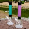 Bongs de vaso alto Cachimbas de 15 pulgadas Pipas de agua de vidrio grueso Pyrex alto Plataformas de dab con junta femenina de 18 mm Base pesada Pipa para fumar de tallo inferior difuso con tazón