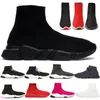 2024 NYA DESIGNER MEN SOCK SOUSS CASUAL SHOES Womens Speed ​​Trainer Socks Boot Sneakers Triple Black White Red Knit Women 1.0 2.0 Walking Sports Free Frakt