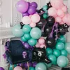 Inne imprezy imprezowe 90pcs Halloween czarny fioletowy pająk balony garland zestaw łukowy kreskówka globos halloween dekoracje do domu dla dzieci 220829