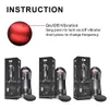 Skönhetsartiklar Electric Black Transparent Crystal Cup Three Channels Press Airbag Masturbation Man