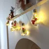 Decoração de festa 1pc LED transparente Bola de Natal Lâmpada Mistleamento Ornamento de Ornamento Árvore de Árvore Pingente Plástico