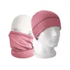 Berretti Sciarpa ad anello invernale lavorata a maglia Copricollo da donna solido Pelliccia spessa morbida Sciarpe snood all'aperto unisex Scaldacollo regolabile