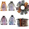 Papel de regalo 50PCS 2023 Bolsa de dulces de Halloween Cordón Organza Paquete de almacenamiento Joyas de bolsillo