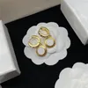 Luxus -Designer -Ohrringe Modemarken Ohrstolme Klassiker Golden Ohrring 5 Stile f￼r Frauen mit Hochzeitsfeier Geschenken