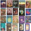 220 Style Tarot Cards Gra Oracle Golden Art Nouveau The Green Witch Universal Celtic Thelema Steampunk Tarots Deck Games Dhl Hurt
