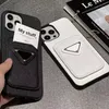 Designer Fashion phone cases for iPhone 14 plus 13 14 pro max 12 mini 11 X XR XS XSMAX Card Wallet back shell with wallet case