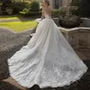 2023 luksusowa suknia ślubna syrenka z odpinaną spódnicą arabskie suknie ślubne z trąbką czeska szata De