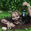 Autres fournitures de fête de fête Horreur Zombie Lanterne Halloween Ornements Résine Sculpture Statue Artisanat Décorations pour Cour Extérieur Pelouse Jardin 220829