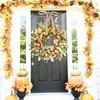 Decoratieve bloemen 1 pc herfst granaatappel Garland boerderij kerstdeur raam plastic festival hanger