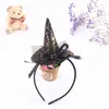 Altri articoli per feste per eventi Strega di Halloween Cappello a punta Fascia per capelli Cerchietto per capelli Cosplay Ragazze Halloween Party Dress Up Decorazioni Fiocco per capelli in pizzo Fibbia 220829