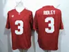 أمريكان كلية كرة القدم ارتداء NCAA Alabama Crimson Tide Football Jerseys 2 Hurts 1 Saban Henry 3 Ridley High Quality Jersey Size S-xxxl
