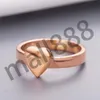Ringas de banda de moda para mulheres e homens noivado de casamento Love Designer Ring Jeia G Bague com caixa