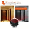 Dzwonki do drzwi 3 -calowe wideo wizja do drzwi do drzwi w podczerwieni Nocna Nocna wizja Oko Door Bell Electronic Smart Home Viewer