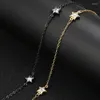 Catene 5 metri Risultati di stelle in zirconi Perline trasparenti CZ Oro/Argento/Stelle canna di fucile Girocolli con perline cubiche Collane