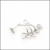 Stud 4 Par Flower Lotus Stud Earring Set f￶r kvinnor Vatten Drop Ear Jacket Simple Jewelry Delivery 2021 ￶rh￤ngen DHSeller2010 DH4TX
